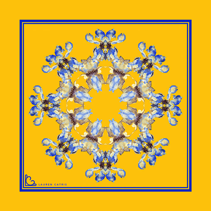 Ditsy Delphinium Gold