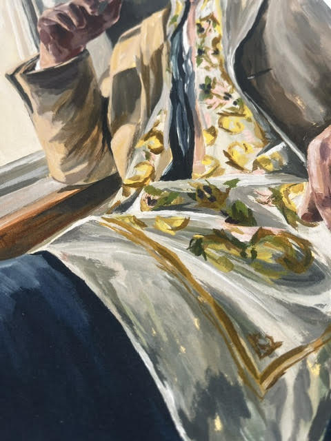 Just a gent, and his silk scarf.