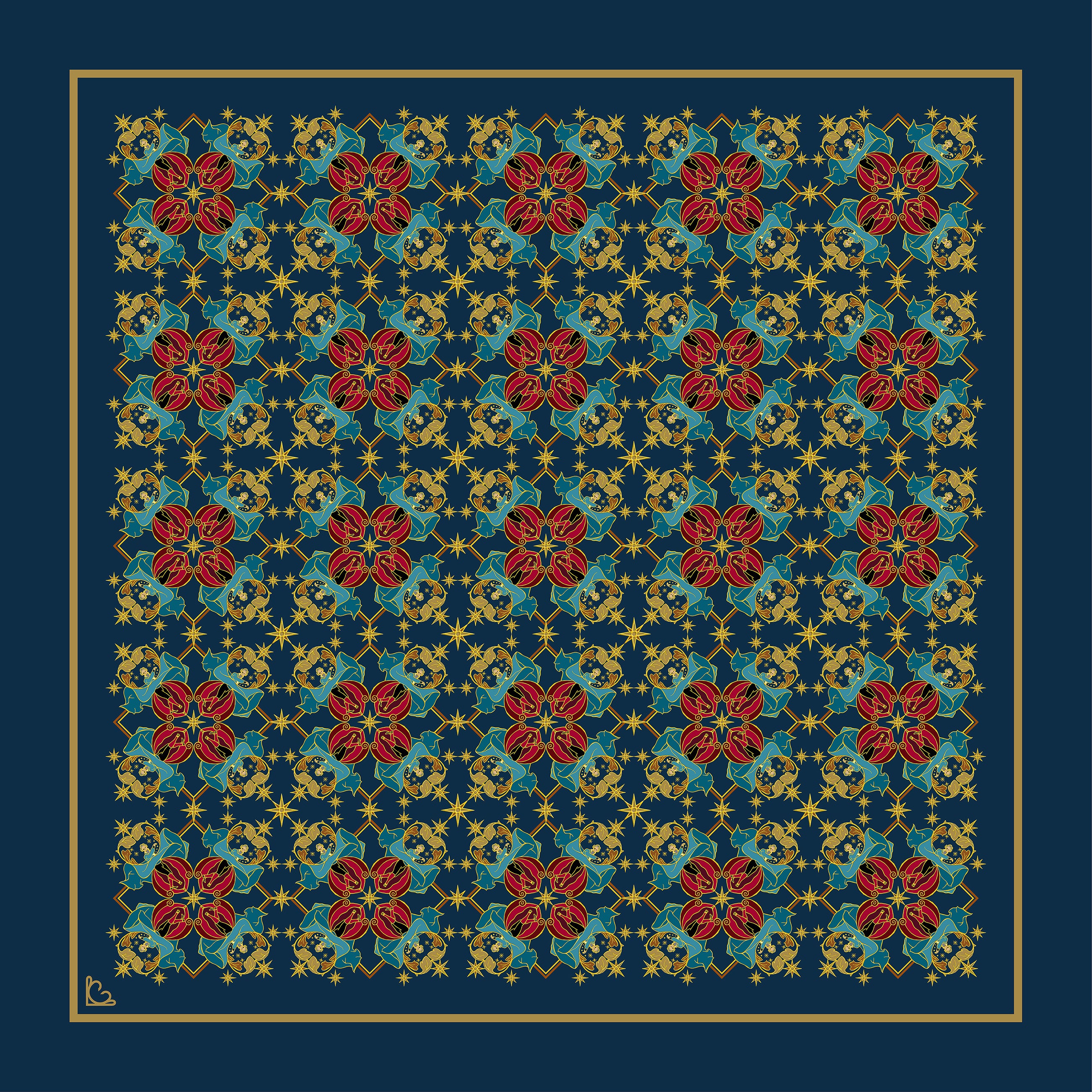 Drosselmeyer Small Square Scarf