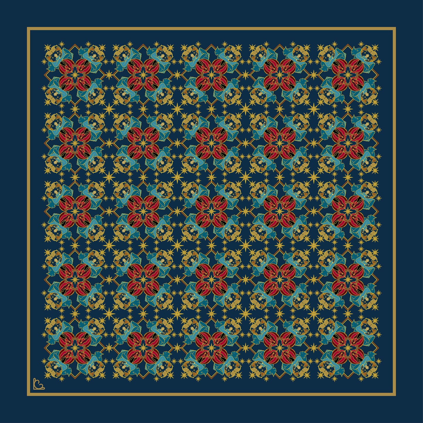 Drosselmeyer Small Square Scarf