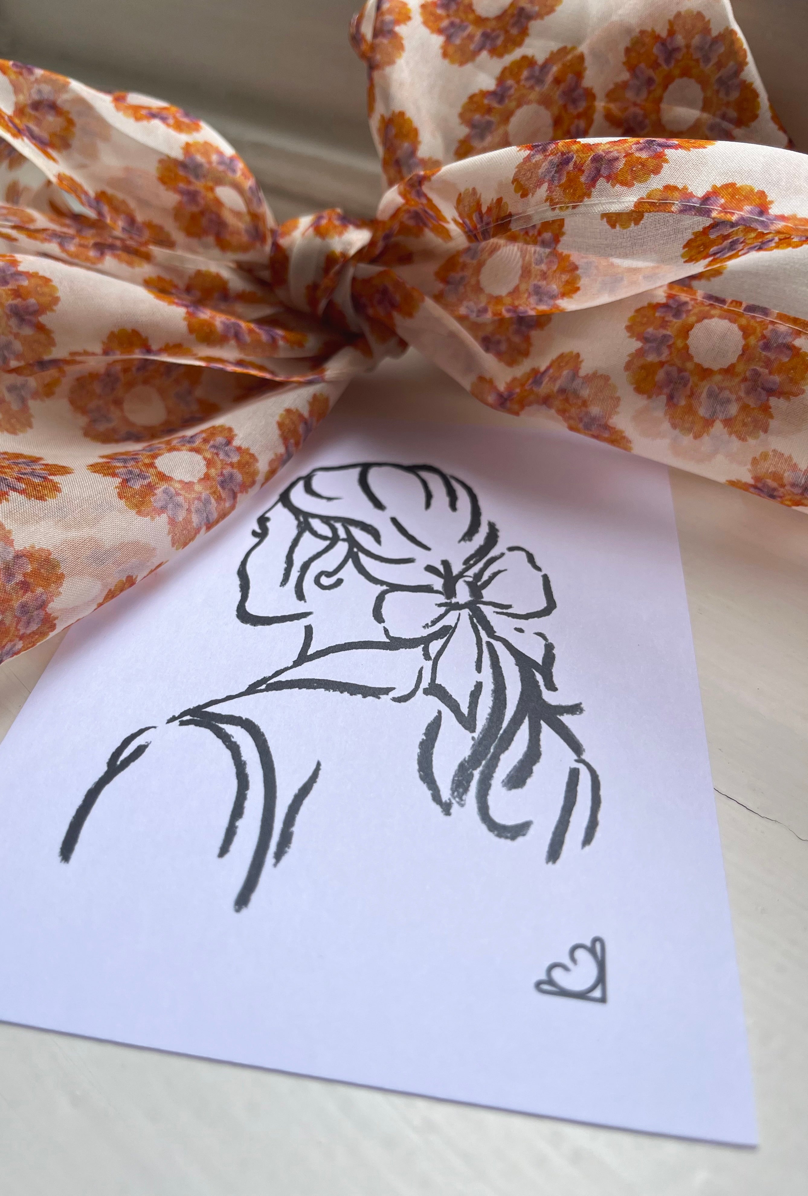 Silk Organza floral ribbon.