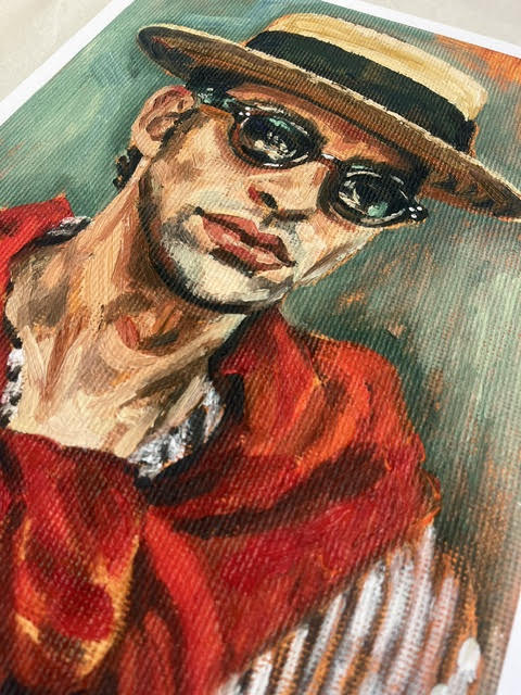 Just a Gent, and his sun hat.