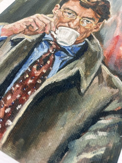 Just a gent, and his espresso.