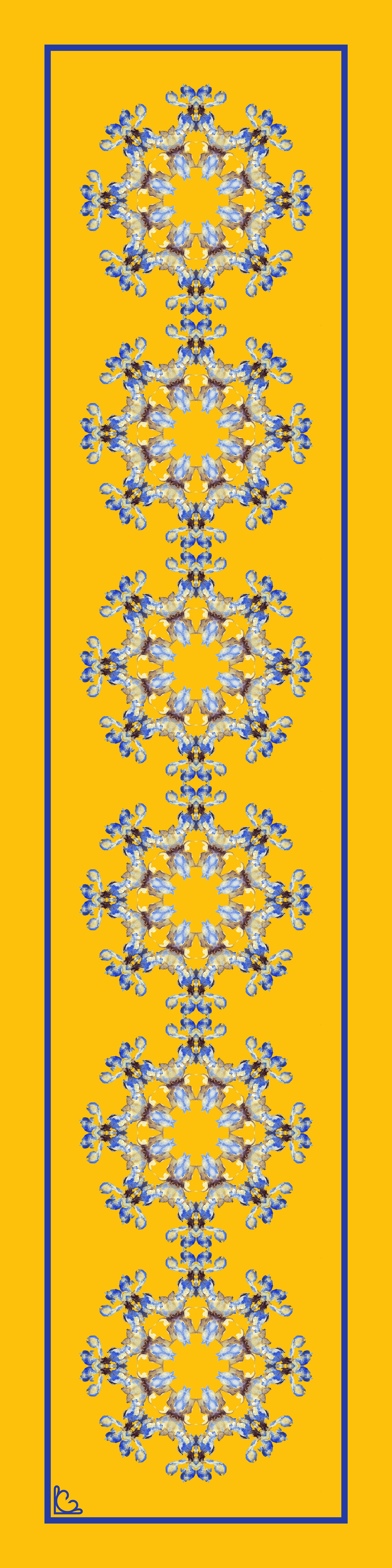 Ditsy Delphinium Gold