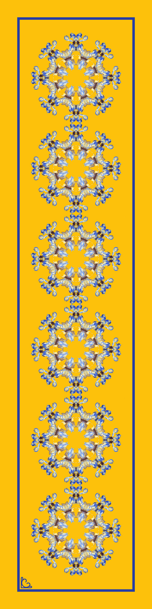 Ditsy Delphinium Gold