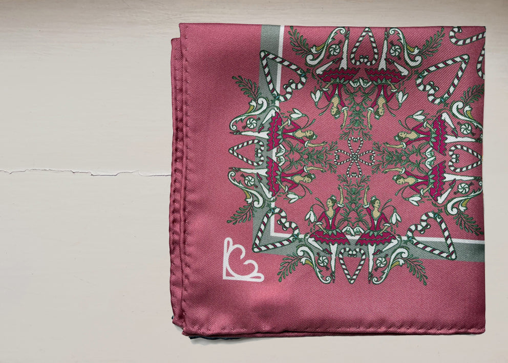Sugar Plum Pocket Square