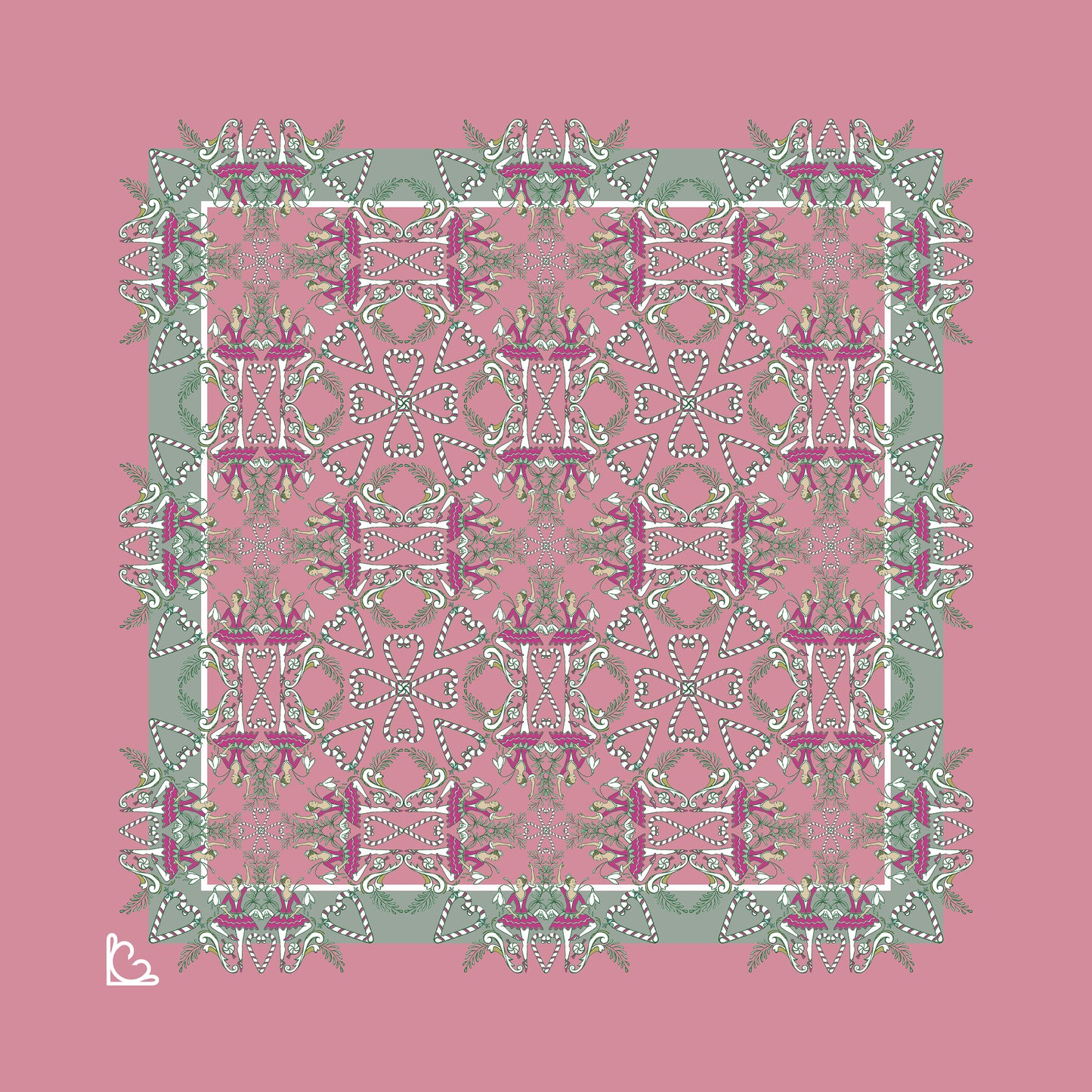 Sugar Plum Large Pocket Square