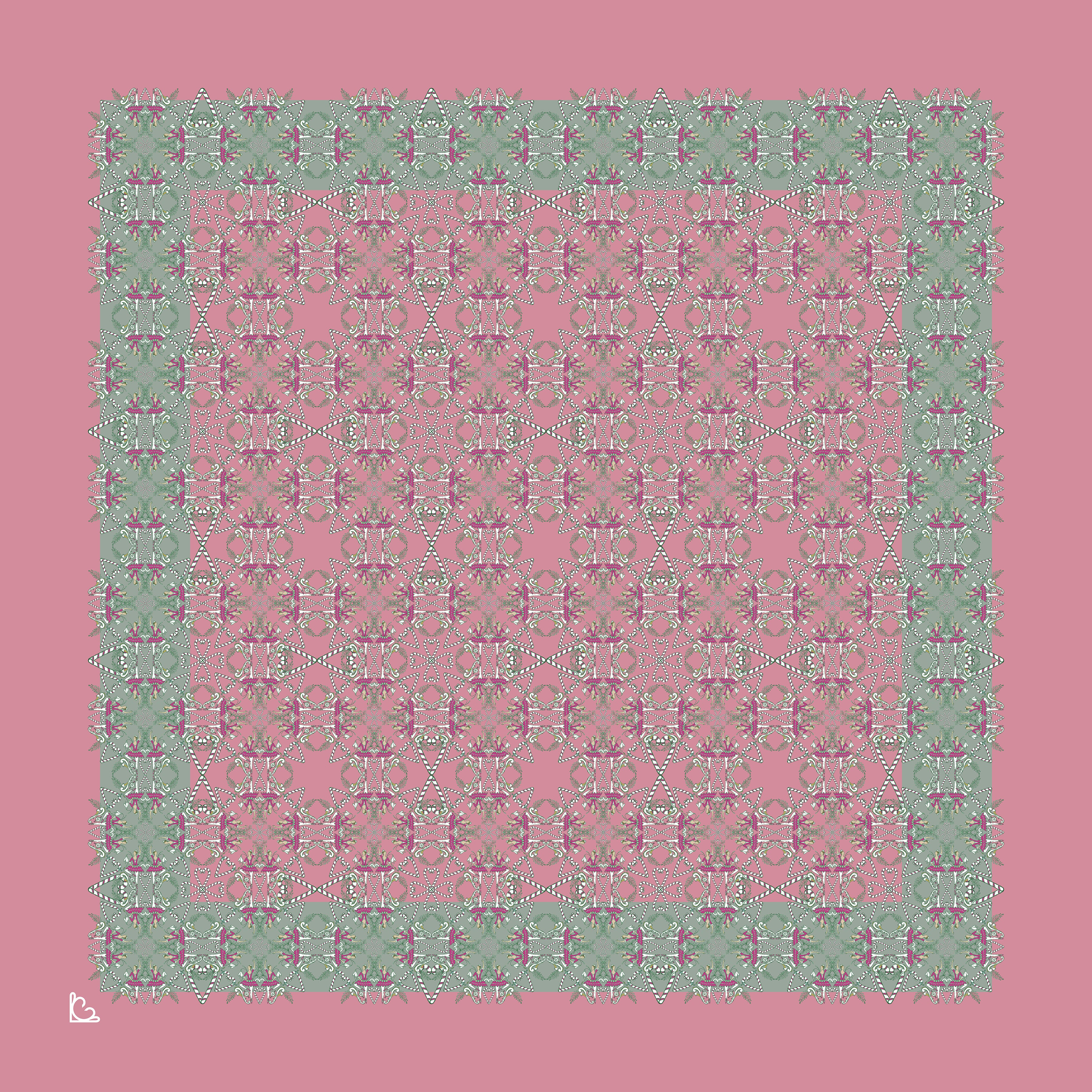 Sugar Plum Large Square Scarf