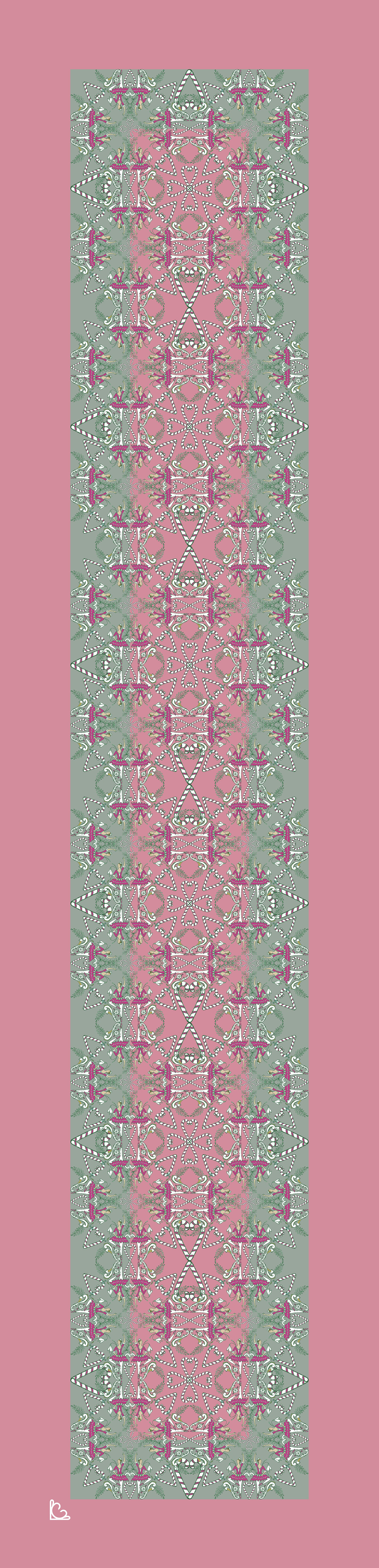 Sugar Plum Rectangle Scarf