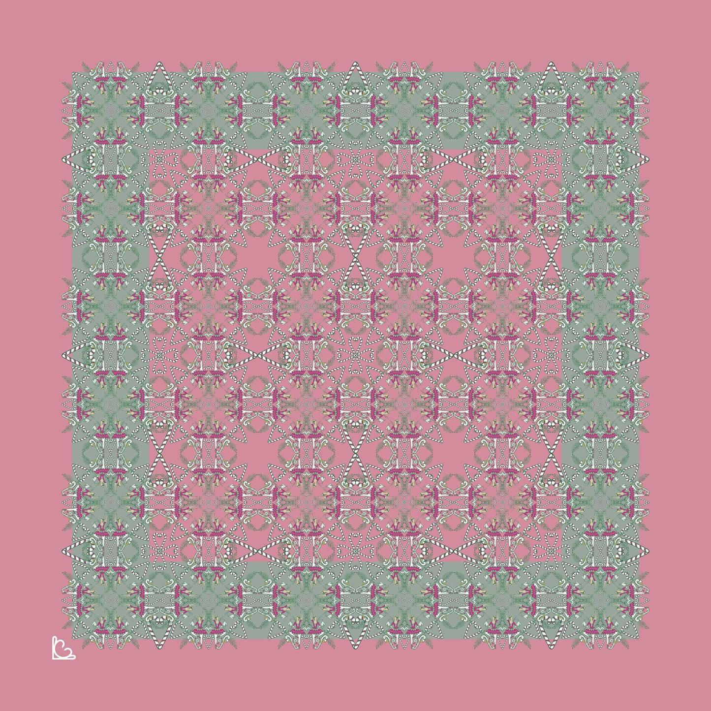 Sugar Plum Small Square Scarf